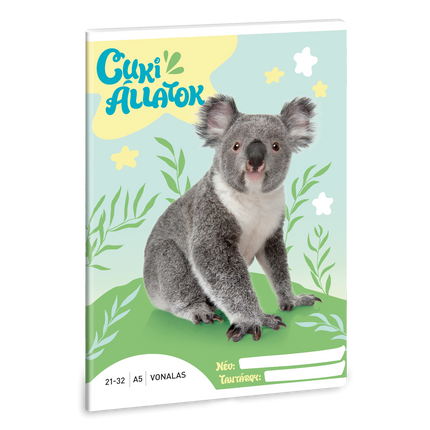 Ars Una Cuki Állatok - Koala A/5 vonalas füzet 21-32
