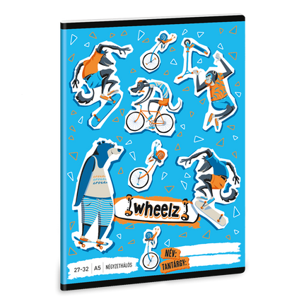 Ars Una Wheelz A/5 négyzethálós füzet 27-32