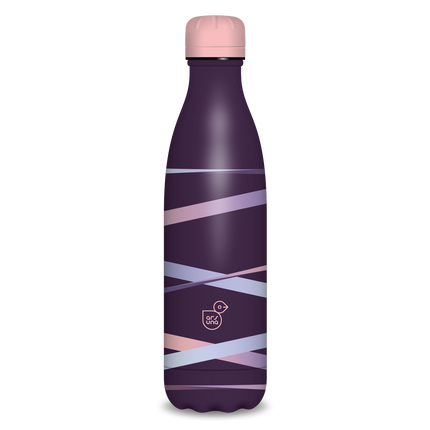 Ars Una duplafalú fémkulacs-500 ml - Ribbon-purple