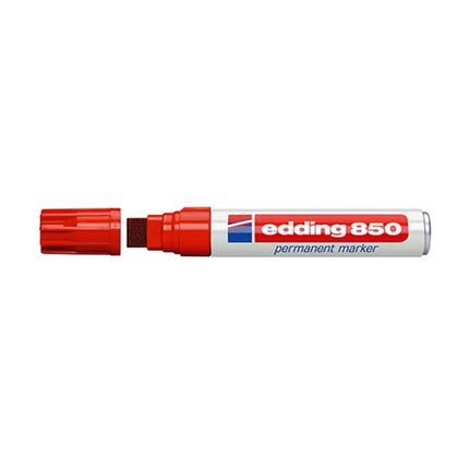 Alkoholos marker, 5-16 mm, vágott, EDDING "850", piros