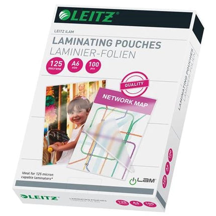 Meleglamináló fólia, 125 mikron, A6, fényes, LEITZ "iLam" 100db