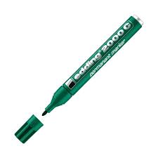 Alkoholos marker, 1,5-3 mm, kúpos, EDDING "2000", zöld